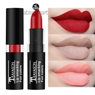 Teayason กันน้ำลิปสติกสไตล์เครื่องสำอางค์ Matte Lip Stick Long Lasting Batom Matte Gold สีดำสีเขียวลิปสติก TECH3