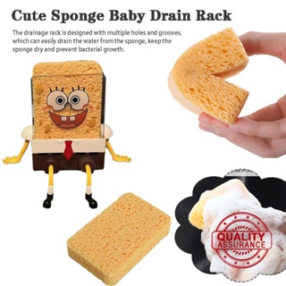 ชั้นวางฟองน้ําล้างจาน ลาย SpongeBob น่ารัก แข็งแรง สําหรับห้องครัว P8T6