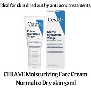 CeraVe Crème Hydratante Visage Moisturising Face Cream Normal to Dry Skin BOXED