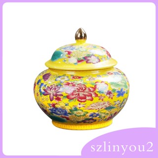 [szlinyou2] กระปุกเซรามิค สีเคลือบ ขนาด 800 มล. สําหรับเก็บเครื่องปรุง กาแฟ