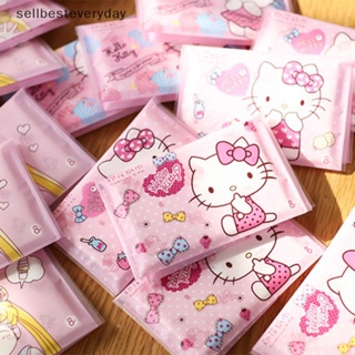 Seth 2023 กระดาษทิชชู่ ลายการ์ตูน Hello Kitty Kawaii Sanrio น่ารัก แบบพกพา สําหรับเด็กผู้หญิง