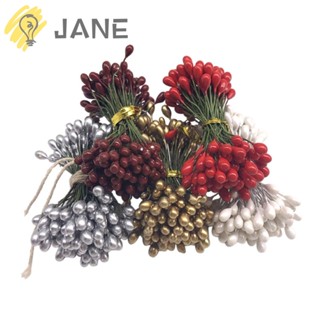 Jane ดอกเบอรี่ประดิษฐ์ ขนาดเล็ก สีทอง สีเงิน สําหรับประดับตกแต่งคริสต์มาส 130 140 ชิ้น