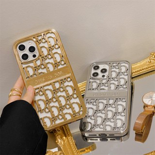 เคสโทรศัพท์มือถือ ซิลิโคน กันกระแทก ลายโลโก้แบรนด์หรู 3D สําหรับ iPhone 15 14 11 12 13 Pro Max 14Plus