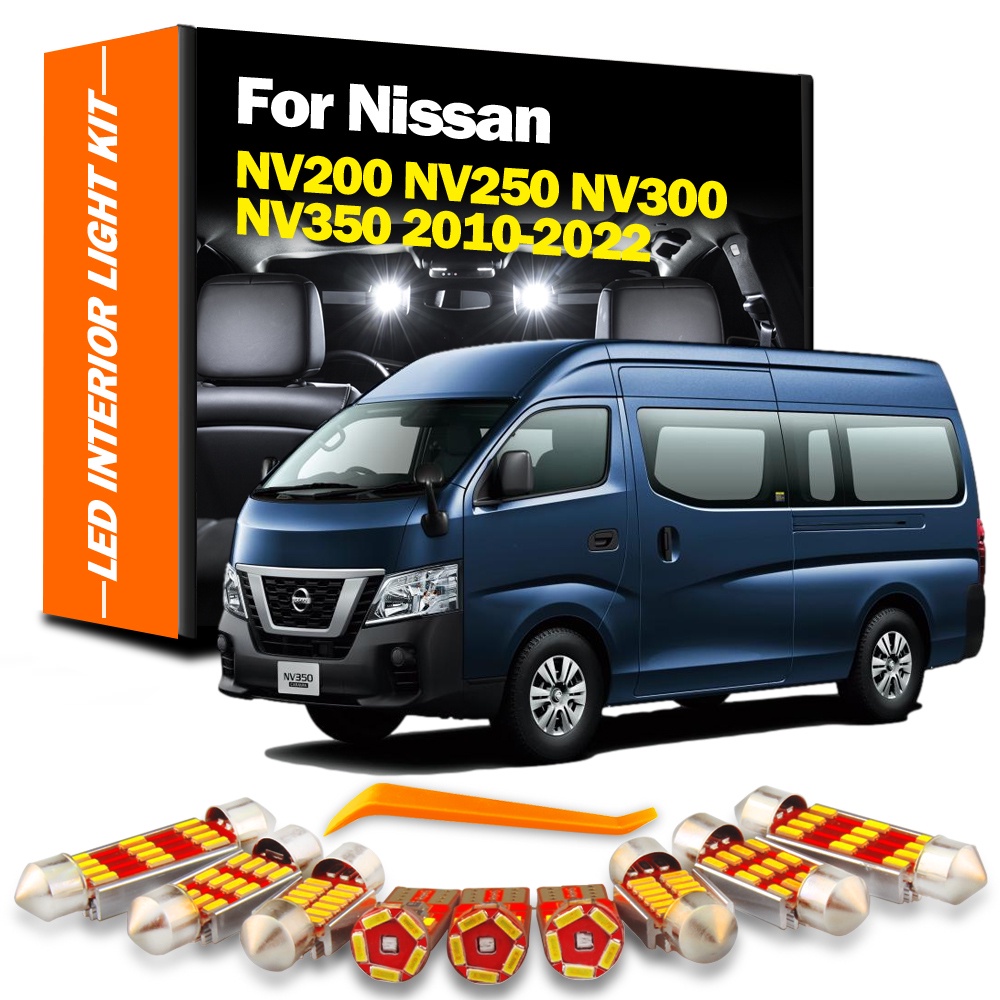 Canbus ชุดหลอดไฟ Led ภายในรถยนต์ สําหรับ Nissan NV200 NV250 NV300 NV350 2010-2016 2017 2018 2019-202