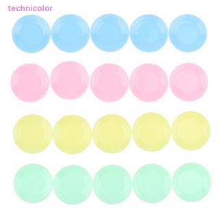 [technicolor] จานอาหารจําลอง ขนาดเล็ก อุปกรณ์เสริม สําหรับบ้านตุ๊กตา 5 ชิ้น