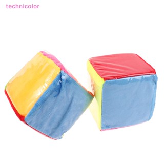 [technicolor] ใหม่ พร้อมส่ง ลูกเต๋าฟองน้ําพลาสติก ทรงสี่เหลี่ยม 10 ซม. หลากสี ของเล่นเสริมการเรียนรู้เด็ก