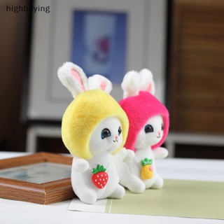 [highbuying] พวงกุญแจ จี้ตุ๊กตาการ์ตูนผลไม้ กระต่ายน่ารัก 15 ซม. พร้อมส่ง