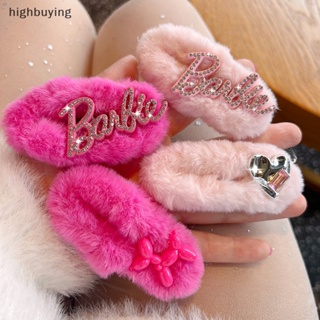 [highbuying] กิ๊บติดผม รูปตุ๊กตาบาร์บี้น่ารัก สีชมพู สําหรับเด็กผู้หญิง Y2k