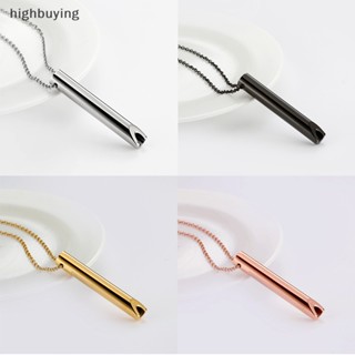 [highbuying] สร้อยคอนกหวีด สเตนเลส ธรรมชาติ บรรเทาความวิตกกังวล ทําสมาธิ เครื่องประดับ คลายเครียด จี้ ความตั้งใจ หายใจลึก เครื่องมือ ใหม่ พร้อมส่ง