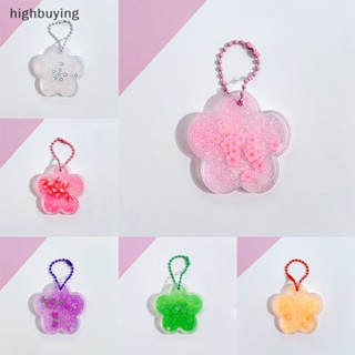 [highbuying] พวงกุญแจสติกเกอร์ รูปหัวใจ ไอดอล แบบใส DIY สําหรับตกแต่ง