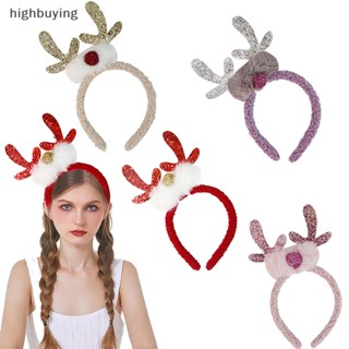 [highbuying] ที่คาดผม ลายกวางเอลก์ คริสต์มาส สวยหรู เครื่องประดับ สําหรับผู้หญิง พร้อมส่ง