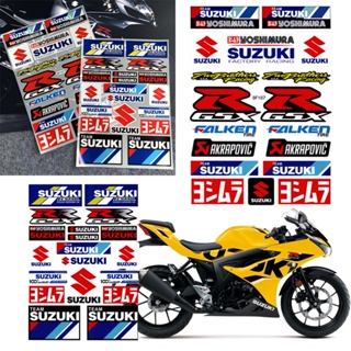 สติกเกอร์โลโก้สัญลักษณ์ สําหรับติดตกแต่งรถจักรยานยนต์ สกูตเตอร์ SUZUKI GSX R150 Hayabusa DRZ400SM Smash 115 Skydrive 125 SUZUKI