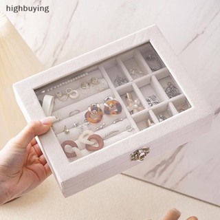 [highbuying] กล่องเก็บเครื่องประดับแฟชั่น แบบพกพา พร้อมส่ง