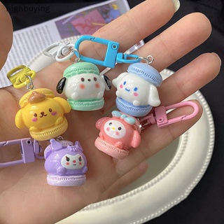 SANRIO [highbuying] พวงกุญแจ จี้รูปหัวใจน่ารัก สีมาการอง สไตล์ญี่ปุ่น สําหรับนักเรียนหญิง พร้อมส่ง