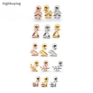 [highbuying] แฟชั่น ที่เรียบง่าย กระดูกหู สกรู ลูกปัด ใบปาล์ม ผึ้ง มินิ ต่างหูสตั๊ด สําหรับผู้หญิง สแตทมเน็ต ทุกการแข่งขัน เครื่องประดับ ใหม่ พร้อมส่ง