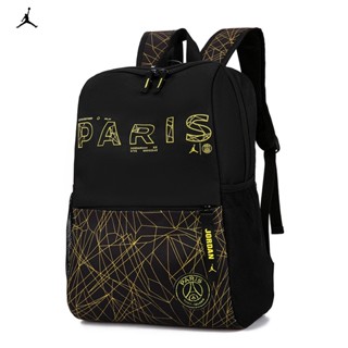 Nike ของแท้ 100% Jordan PSG กระเป๋าเป้สะพายหลัง กระเป๋าใส่แล็ปท็อป กันน้ํา พิมพ์ลาย เหมาะกับการพกพาเดินทาง เล่นกีฬา สําหรับผู้ชาย นักเรียน