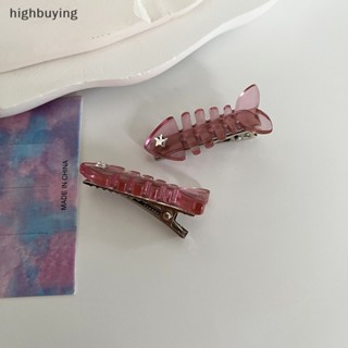 [highbuying] กิ๊บติดผมหน้าม้า รูปก้างปลา Y2K ขนาดเล็ก สีชมพู แฟชั่นสําหรับผู้หญิง 1 ชิ้น