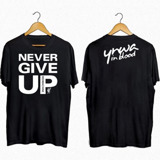 เสื้อยืดคุณภาพดี    เสื้อยืดลายการ์ตูน ลิเวอร์พูล(Liverpool) Never give up red and black