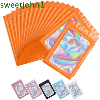 Sweetjohn ถุงฟอยล์อลูมิเนียมฟอยล์ ปิดผนึกได้ สีสันสดใส