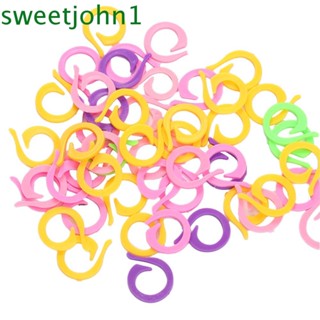 Sweetjohn คลิปแหวนถักโครเชต์ ขนาดเล็ก