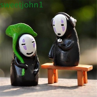 Sweetjohn โมเดลฟิกเกอร์ No Face Man ของขวัญ สําหรับตกแต่งบ้าน