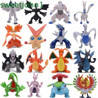 Sweetjohn ฟิกเกอร์โปเกม่อน Mewtwo Dragonite Charizard Ivysaur Venusaur Aggron Pikachu