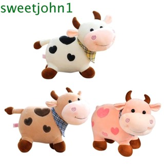 Sweetjohn ตุ๊กตาวัว ผ้าฝ้าย แบบนิ่ม สําหรับตกแต่งบ้าน