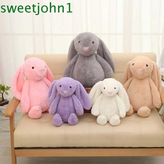 Sweetjohn ตุ๊กตากระต่ายหูยาวน่ารัก สีชมพู สําหรับเด็ก