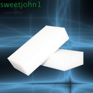 Sweetjohn ฟองน้ํามหัศจรรย์ ยางลบ 10 ชิ้น เครื่องมือทําความสะอาดสิ่งสกปรก ทําความสะอาดผ้า เครื่องมือทําความสะอาดสกปรก