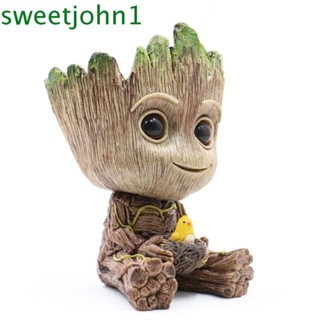 Sweetjohn ฟิกเกอร์อนิเมะ Groot Avengers Marvel ขนาดเล็ก 6 ซม. สําหรับของขวัญ