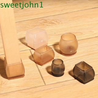 Sweetjohn แผ่นรองขาเก้าอี้ กันลื่น สําหรับพื้นโต๊ะ