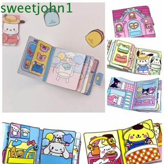 Sweetjohn หนังสือสติกเกอร์ แฮนด์เมด DIY สําหรับเด็ก