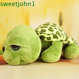 Sweetjohn ตุ๊กตาเต่าน่ารัก ผ้ากํามะหยี่ขนนิ่ม สีเขียว สําหรับแม่ และลูก