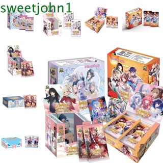 Sweetjohn การ์ดเกม ลายการ์ตูนอนิเมะ Goddess Story ของขวัญ ของเล่นสําหรับเด็กวัยหัดเดิน