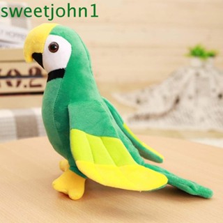 Sweetjohn ของเล่นตุ๊กตานกแก้ว ผ้าฝ้ายนุ่ม หลากสี 20/25 ซม. สําหรับตกแต่งบ้าน|ตุ๊กตายัดไส้ ของเล่นสําหรับเด็ก