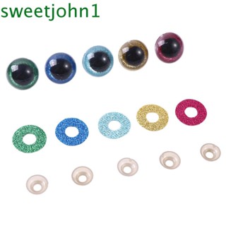 Sweetjohn ดวงตาตุ๊กตา พลาสติก ทรงสี่เหลี่ยมคางหมู 3D ขนาด 14 16 18 20 22 มม. DIY ของเล่นสําหรับเด็ก