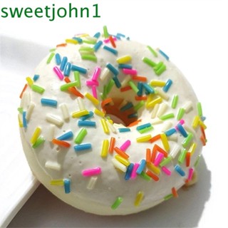 Sweetjohn โดนัทประดิษฐ์ ขนาด 6.2 ซม. 2.4 นิ้ว ของเล่นสําหรับเด็ก ตกแต่งถ่ายภาพ