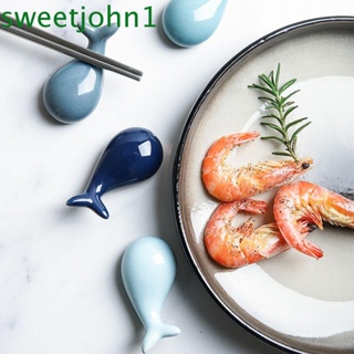 Sweetjohn ที่วางตะเกียบเซรามิค ลายน่ารัก สร้างสรรค์ สําหรับตกแต่งบ้าน ห้องครัว โรงแรม