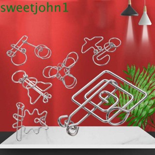 Sweetjohn จิ๊กซอว์โลหะ 3D IQ Mind Cognition Games ของเล่นเสริมพัฒนาการ สําหรับเด็ก และผู้ใหญ่