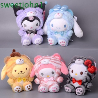 Sweetjohn ตุ๊กตานุ่ม รูปการ์ตูนสัตว์ My Melody Cinnamoroll น่ารัก สร้างสรรค์ ของเล่นสําหรับเด็ก