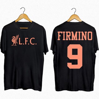 เสื้อยืดคุณภาพดี   เสื้อยืดคอกลม พิมพ์ลายฟุตบอล Jason Liverpool LFC Firmino สีดํา สีขาว สําหรับผู้ชาย และผู้หญิง