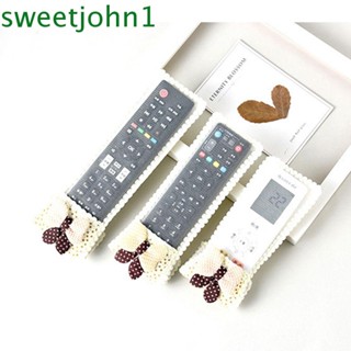 Sweetjohn ผ้าคลุมรีโมทคอนโทรล กันฝุ่น สําหรับกระเป๋าเก็บรีโมตทีวี