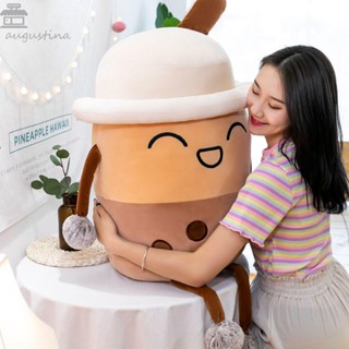 Augustina หมอนตุ๊กตานุ่ม รูปการ์ตูนชานมไข่มุกน่ารัก สําหรับตกแต่งบ้าน