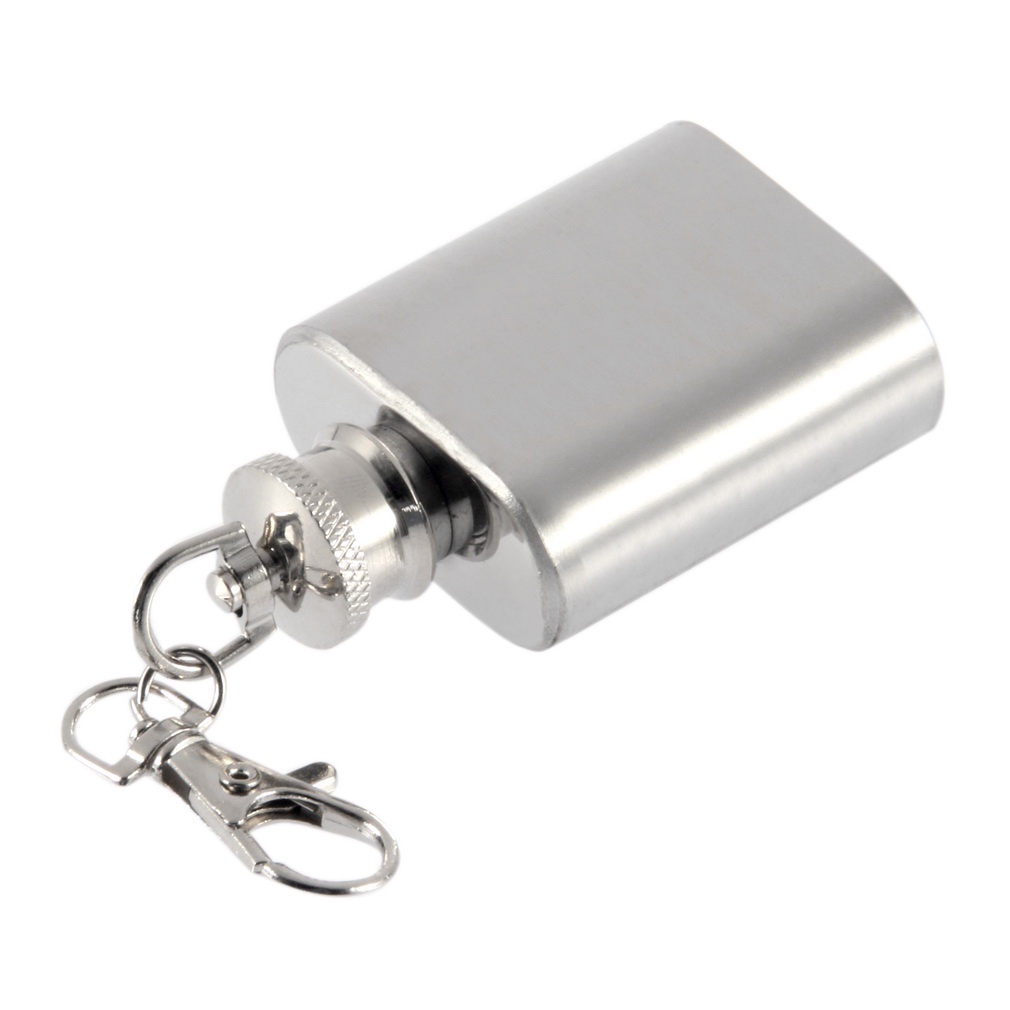 พวงกุญแจขวดของขวัญไอเดียที่มีประโยชน์สไตล์สแตนเลส Whisky หม้อแบบพกพา Drinkware Travel Flask Compact 