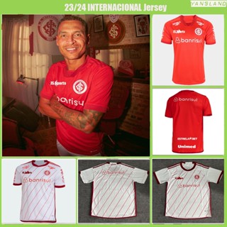 เสื้อกีฬาแขนสั้น ลายทีมชาติฟุตบอล SC-INTERNACIONAL 2023/24