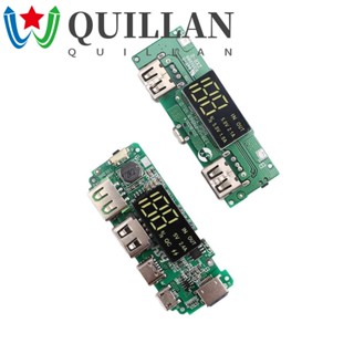 Quillan บอร์ดชาร์จแบตเตอรี่ 5V 2.4A Dual USB Micro Type-C ชาร์จ USB ทนทาน