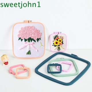 Sweetjohn สะดึงพลาสติก สําหรับเย็บปักถักร้อย DIY