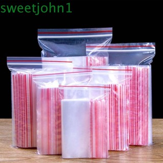 Sweetjohn ถุงพลาสติกซีล กันความชื้น สําหรับใส่ขนมขบเคี้ยว 100 ชิ้น