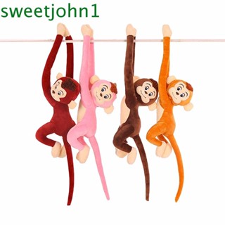 Sweetjohn ตุ๊กตาลิงน่ารัก ผ้าฝ้าย ของขวัญ สําหรับตกแต่งบ้าน