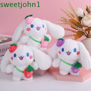 Sweetjohn พวงกุญแจ จี้ตุ๊กตา Cinnamoroll น่ารัก เครื่องประดับ สําหรับกระเป๋านักเรียน กระเป๋าเป้สะพายหลัง